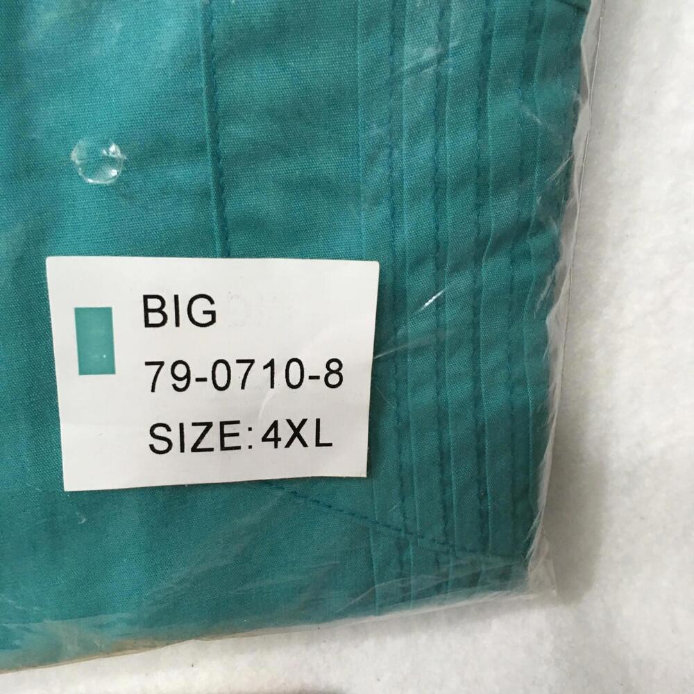 KINGSIZE Vintage Mens Big 4XL Collar Button Shirt NEW NIP XXXXL #4 - Picture 2 of 6